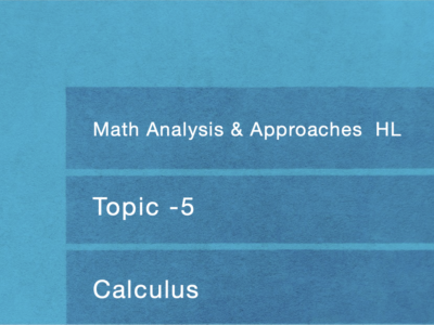 5. Calculus (AA HL)