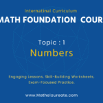 1. Numbers