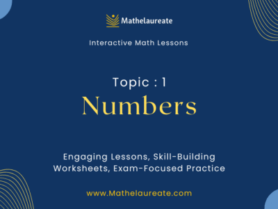 1. Numbers